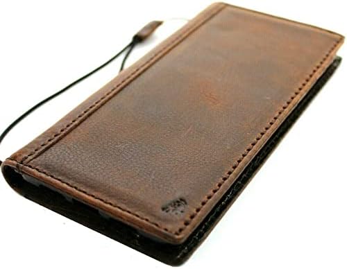 Ručno izrađena torbica od prave kože za ručno izrađene novčanike s prozorom za osobnu iskaznicu Vintage Retro Naslovnica luksuzni gumeni