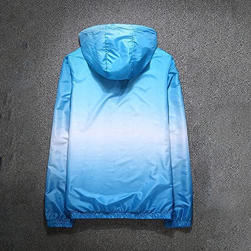 Basysin zip gradijent u boji jakne par tankih kapuljača Outlorewear odjeća labava ugradnje predimenzioniranih ležernih dugih rukava
