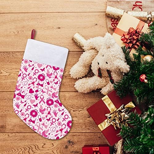Svjesnost o raku dojke božićna čarapa božićne čarape torbica house obiteljski božićni dekor