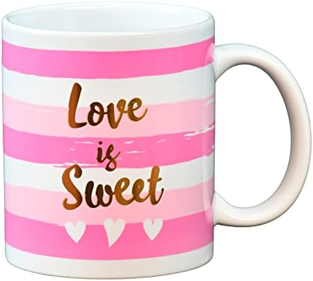 Ljubav je slatka šalica za srce - šalica kave sa srcem - mama srca šalica bijela