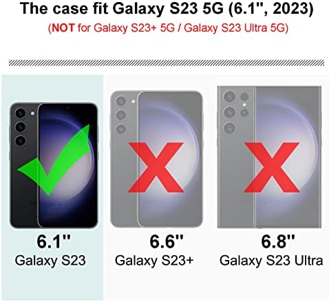 Syoner za Samsung Galaxy S23 futrola, zaštitni poklopac za zaštitne telefoni za udaranje + Zaštitnik zaslona od kaljenog stakla za
