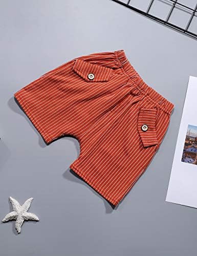 TODDLER dječja odjeća majica kratka majica kratkih rukava + trake kratke hlače ljetne dojenčad set （2-3 t）