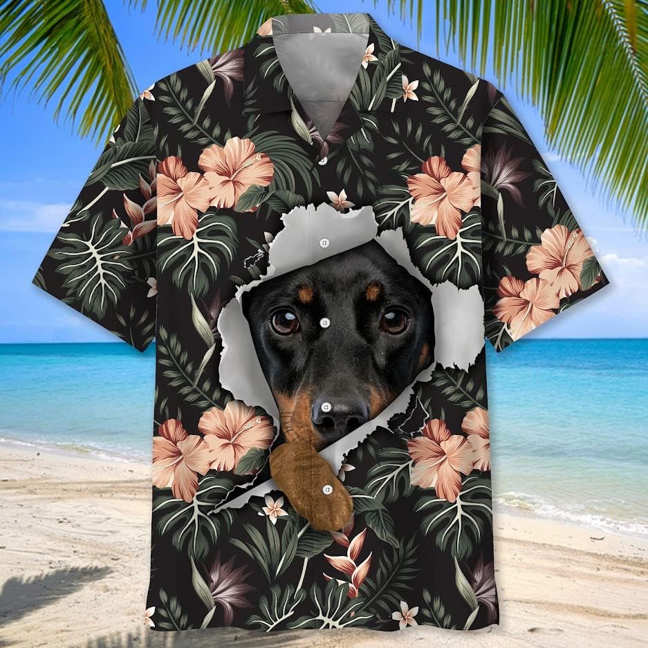 Jazavčane havajske košulje za muškarce kratki rukavi Aloha plaža košulja cvjetna ljetna ležerna gumba dolje košulje