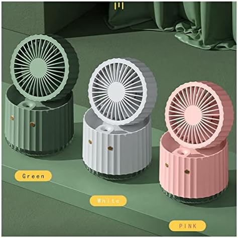Ventilator ovlaživača zraka mali prijenosni ručni ventilator, punjivi stolni ventilator za prskanje s 3 brzine dovoda zraka.