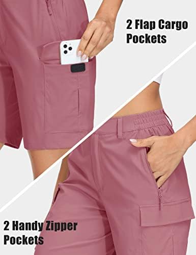 Magcomsen ženske planinarske kratke kratke kratke hlače lagane brze suhe golf kratke hlače 5 džepova na otvorenom Ljetno casual kratke