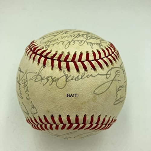 1984. All Star Game Team potpisao bejzbol 29 sigs Cal Ripken Jr George Brett JSA - Autografirani bejzbol