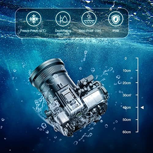 Morske fronske ploče 40m/130ft podvodno kućište za Canon EOS 5d Mark IV 16-35 mm f/4 leća Zaštitna ronilačka vodootporna kamera za
