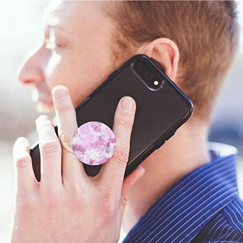 Mobilni telefon sklopivi držač stiska prsta za pametne telefone i tablete - Mramorni ljubičasto ružičasta bijela plava