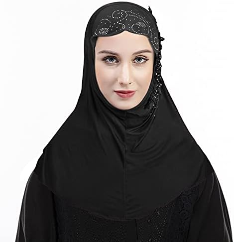 Ženski mekani jednodijelni hidžab dugi muslimanski turban islamski puni šal za glavu