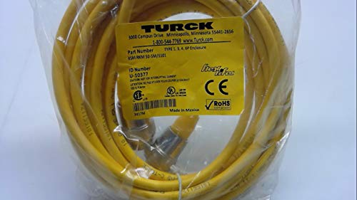 Turck RSM RKM 50-5M / S101 Ravni ženski konektor, FlexLife-20 / C-Track Visoki fleksibilni kabel, ravni muški priključak, 18 AWG, duljina