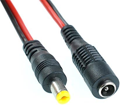 5 pari mužjaka i ženskog DC Power Pigtail 22 AWG 5A kabel nadograđen s terminalnom utičnicom 2,1 mm 5,5 mm konektori za kućnu sigurnosnu