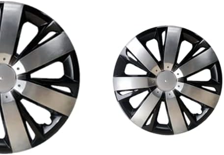 15 -inčni puk na hubcaps kompatibilno s Hyundai Elantra - set od 4 obruka naplatka za 15 inčne kotače - crno -sivo