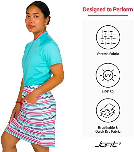 Jofit odjeća za atletsku odjeću Mina Skort 17 za golf i tenis, size medij, primorska pruga
