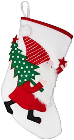 Nunubee božićna čarapa za bombone za zabavu za zabavu čarapa za božićno drvce privjesak poklon vrećica stablo 29*19*15cm-ne.13