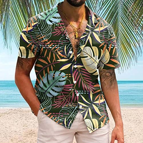 2023. Novi muškarci casual proljetni kratki rukav proljetni ljetni vrat 3d tiskane košulje modne gornje bluze vježbe vježbe