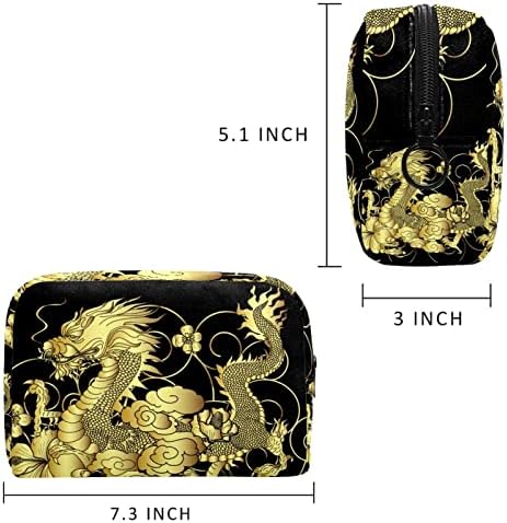 Kineska torba za šminkanje za putničke zmaje Velika slatka prijenosna torbica s patentnim zatvaračem za žene za žene djevojke, torba