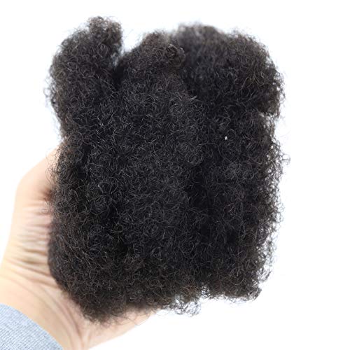 Cik-cak kosa Afro kovrčava voluminozna ljudska kosa Prirodna crna 1,30 grama guste kovrčave voluminozne afro kose savršene su za