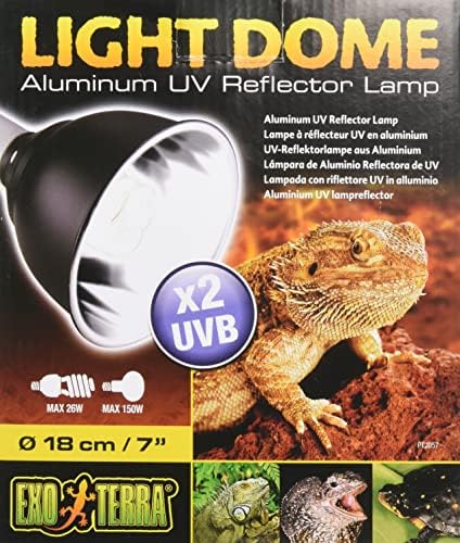 5,5 inča Aluminijska UV reflektorska svjetiljka za terarij gmazova