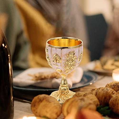 Dekor kuće 4kom vintage dekor čaše za Vino Vintage čaše za vino reljefne kraljevske čaše za vino šalice za prinose svete vode srednjovjekovna