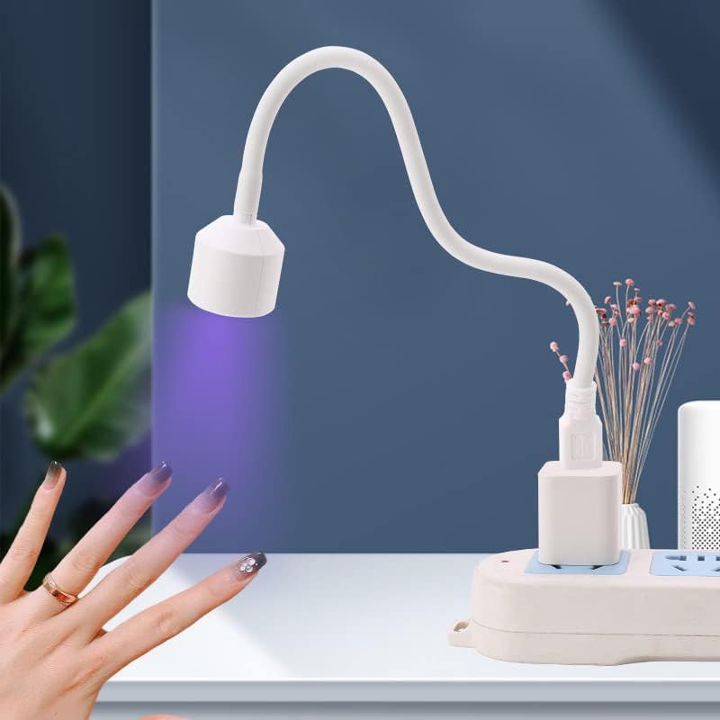 UV LED Crna svjetiljka s adapterom za napajanje rotirajuća Svjetiljka za nokte od 360 mm za kućnu i salonsku manikuru, UV ljepilo za