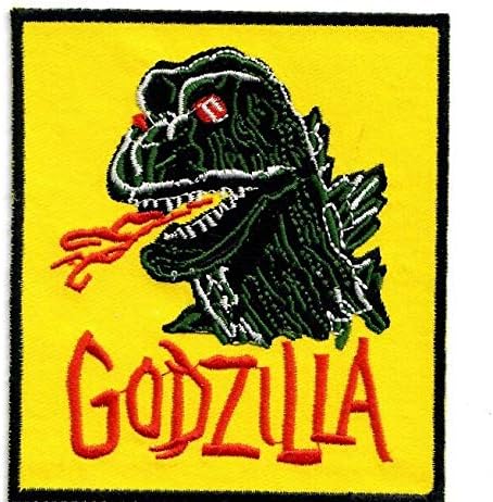 Zakrpa inspirirana glavom čudovišta Godzilla koja diše vatru