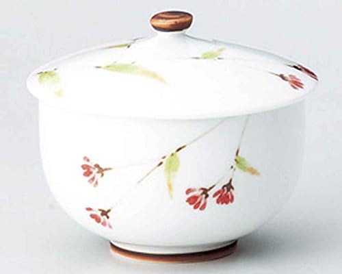 Uraraka Red 3,4inch Set od 5 japanskih šalica čaja Bijeli porculan napravljen u Japanu