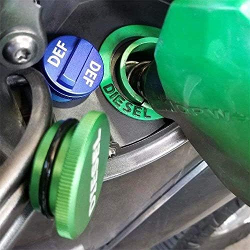 Aluminijski kombinirani paket za gorivo, dizel kapica za gorivo za Dodge-magnetska zelena dizelska kapica za gorivo i ne-magnetska