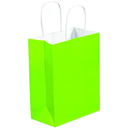 Kutija USA BBGS103CG tonirane vrećice za kupovinu papira, 8 x 4 1/2 x 10 1/4 , citrusna zelena