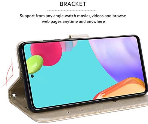 Dinglijia dizajniran za Samsung Galaxy a a53 5G Torbica, sklopivi stalak za remena za ručni zglob, torbica-novčanik od umjetne kože,