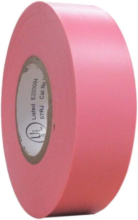 Lyllech ružičasta električna traka, 66 stopa x 3/4 inča, vodootporan, snažno ljepilo, vinilna gumena ljepljiva električna traka koristi