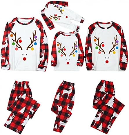 Obiteljska setovi za spavanje, dnevna odjeća za spavanje božićne pidžame za obiteljske božićne pidžame za obitelj
