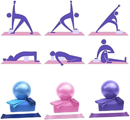 5pcs joga lopta | Ploča s pločicama, opseg napetosti, prsten za otpor lateksa, joga fitness oprema, set joge, najbolji joga proizvod,