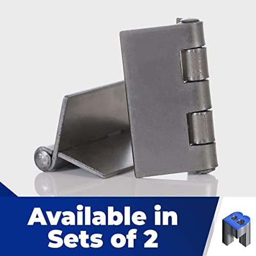Bobco metali 3 teške šarke za zavarivanje - dizajn čelične stražnjice za teška vrata i vrata - dugotrajna - korozija i hrđanja - 2