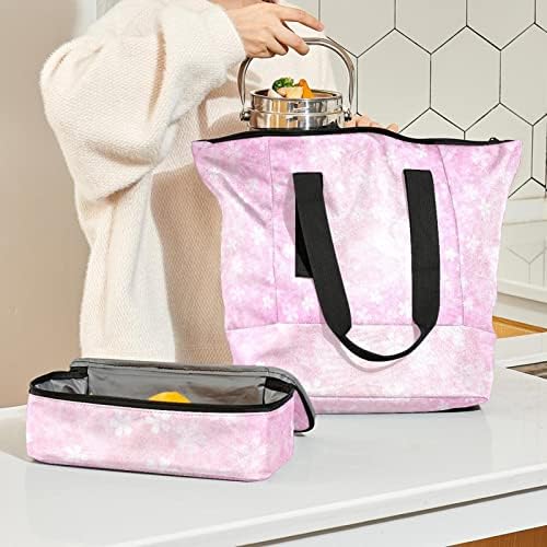 Putna torba za prijenosno računalo za žene trešnja Japanska ružičasta radna torba s torbom za ručak torbica torbica