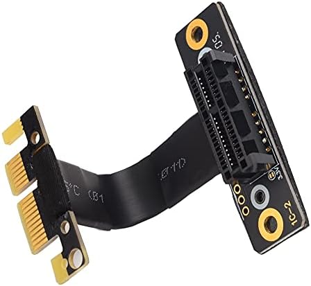 Konektori PCIE X1 RISER DUAL DUAL 90 stupnjeva PCIE PCIE 3,0 X1 do X1 Extension kabel 8Gbps PCI Express 1x RISER CARD RIPBON EXTENDER