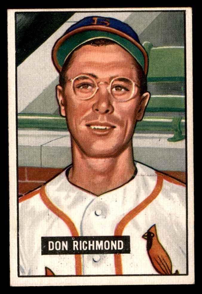 1951. Bowman 264 Don Richmond St. Louis Cardinals Ex Cardinals