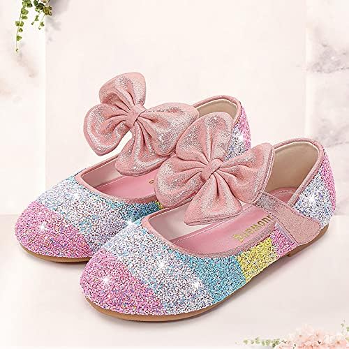 Rhinestone Bow Single Cipele Djevojke plešući sandale dječje biserne cipele cipele Dječje kristalne princeze žele cipele