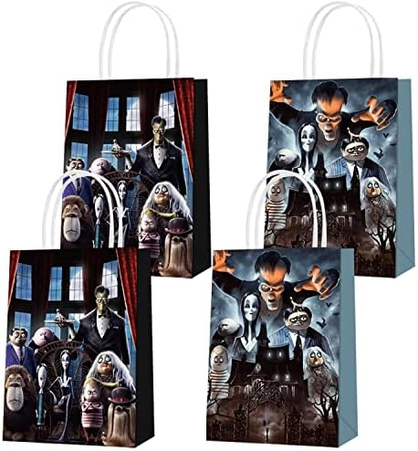 16 PCS Poklon torbe za obiteljske zabave Addams, 2 stila zabave s ručicama za djevojčice crtane obožavatelje obožavatelja Addams obiteljske