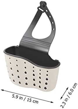 Košara za odvod kuhinjskog sudopera 2pcs Kutna košara za sudoper držač spužve viseća košara košara s podesivim remenom košara za odvod