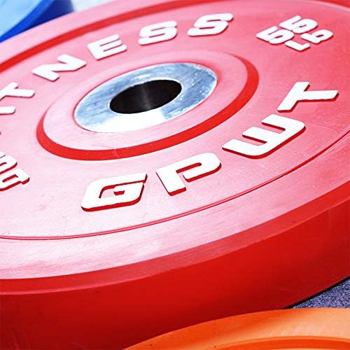 Olimpijske gumene odbojke utega ploče 2,5 kg-25kg boje kodirane za trening snage, vježbanje fitnesa, dizanje, gubitak masti, ribana,