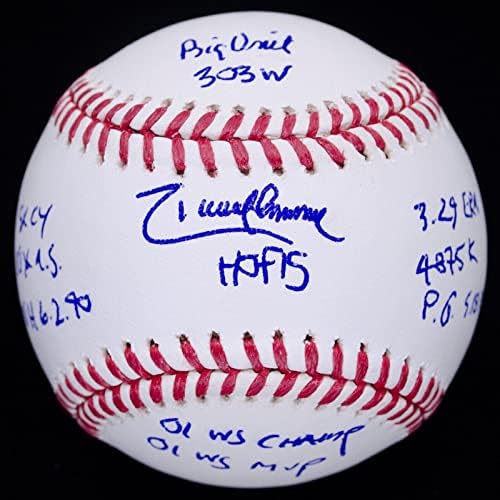 Nevjerojatni Randy Johnson 11X Stat potpisan OML bejzbol LE 1/12 MLB certificiran - Autografirani bejzbol