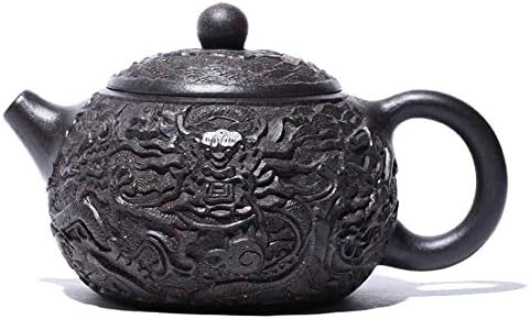 Lianxiao - ručno umiješan vaganje zmajeve zelene gline čaj čaša shih čajnik čajnik Velikog kapaciteta boja čajnika: zeleno blato
