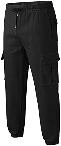SgaoGew Muškarci hlače Obuče hlače solidne kombinezone Sportske ležerne čipke za jesenske proljetne ljetne hlače koje trče hlače za