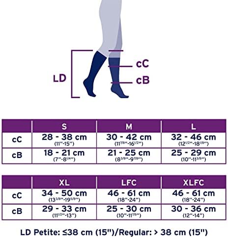 Kompresijske čarape u obliku dijamanta u obliku dijamanta, 20-30 mmHgčl., do koljena, Zatvoreni nožni prst