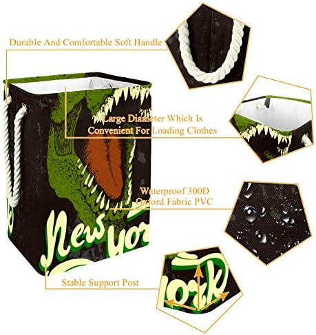 Vintage dinosaurus Njujorški grabežljivci samostojeća košara za rublje velika košara za odjeću