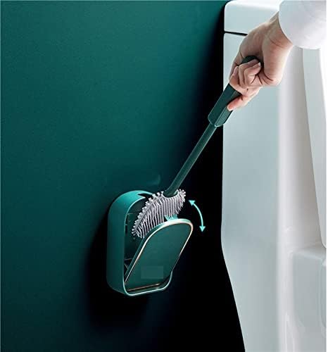 Amabeamts toaletna četka silikonska četka za toaletna četka plastična dugačka ručka alati za čišćenje jaz čisti ravni držač glave organizator