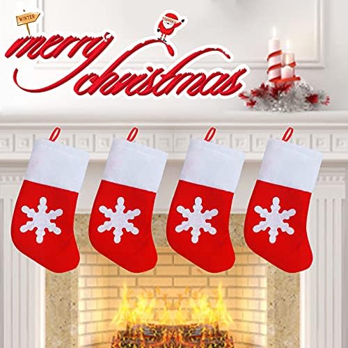 Mini Božićna čarapa žlica vilica torba Božićni ukras torba Božićni Kreativni privjesak Čarape Vintage Božićni izrezi ukrasi
