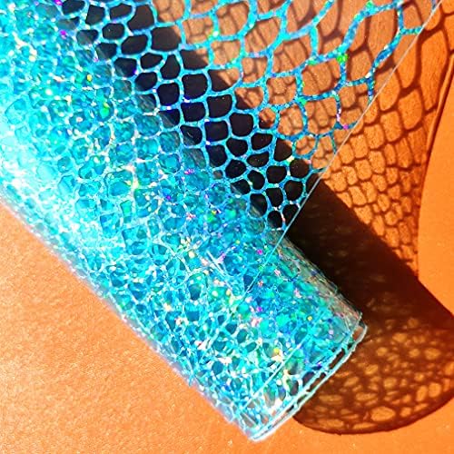 Chiang Serpent Moire Prozirni PVC super prozirni holografski vinilni listovi od umjetne kože 1 rola 12 97 za izradu mašni, naušnica,