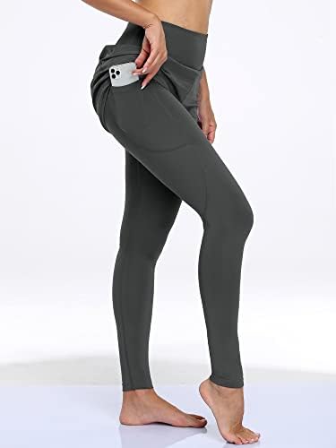 Cadmus hlače za vježbanje visokog struka s džepovima za kontrolu trbuha joge za trkačke gamaše Capri za žene