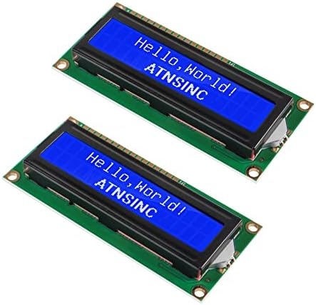 QCCAN 4-PACK 1602 LCD zaslon modul I2C Plavi zaslon Backright 16x2 Adapter serijskog sučelja IIC kompatibilan s Arduino DIY projektom